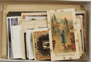 Vegyes szentkép tétel dobozban