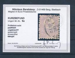 Lithograph 25kr "KARL(OVAC)" Certificate: Barabássy Kőnyomat 25kr "KARL(OVAC)" C...