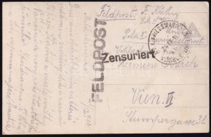 1914 Field postcard "S.M.S. VIRIBUS UNITIS", 1914 Tábori posta képeslap "S.M.S. VIRIBUS UNITIS"