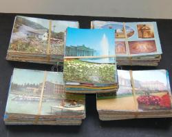 1970-2000  500 db modern helytörténeti képeslap (nagyalakú, színes)