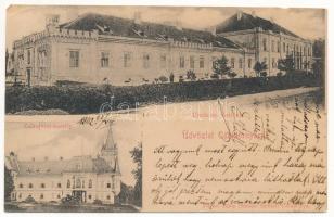 1902 Csáktornya, Cakovec; Uradalmi tisztilak, Zalaújvári kastély. Fischel Fülöp (Strausz Sándor) kiadása / castle, officers house (r)