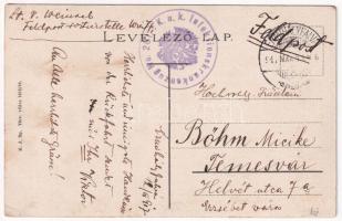 1917 Érmihályfalva, Valea lui Mihai; utca, üzletek / street view, shops + "K.u.K. Infektionskra...