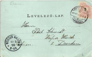 1898 (Vorläufer) Nagyszeben, Hermannstadt, Sibiu; Der grosse Ring / piac. G. A. Seraphin kiadása / m...