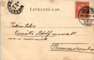 1903 Esztergom, Széchenyi tér, M. kir. posta és távirdahivatal (EK)