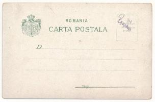 Turnu Severin, Szörényvár; Vederea Bisericei si Spitalului Grecescu dupa Dunáre / Danube river. D.R....