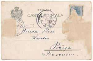 1898 (Vorläufer) Turnu Severin, Szörényvár; Calla Vaporului Principelui Carol, Inaugurarea Vaporului...