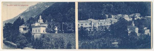 Herkulesfürdő, Baile Herculane; nem képeslapos füzet 10 lappal / non-postcard leporello booklet with...