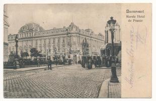 1906 Bucharest, Bukarest, Bucuresti, Bucuresci; Marele Hotel de France, Berera Varful Dor (demolished after the earthquake of March 4, 1977) (fa)