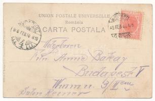 1906 Bucharest, Bukarest, Bucuresti, Bucuresci; Marele Hotel de France, Berera Varful Dor (demolishe...