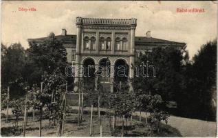 1914 Balatonfüred, Dőry villa. Grüner Simon kiadása (EK)