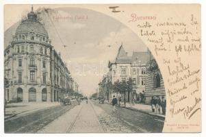 1900 Bucharest, Bukarest, Bucuresti, Bucuresci; Bulevardul Carol I., Palat al Ministerului de Razboi / street, Palace of the Ministry of War