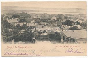 1902 Turnu Severin, Szörényvár; O Partie din vederea orasului / general view (Rb)