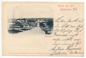 1899 (Vorläufer) Kitsman, Kotzmann (Bukovina, Bukowina); street. Leon König Czernowitz No. 164.(Rb)