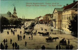 1916 Nagykikinda, Kikinda; Ferenc József tér. Radák János kiadása / square