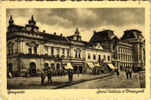 1939 Beregszász, Beregovo, Berehove; Grand szálloda és Törvényszék, Corso kávéház és mozi, automobil, üzletek. Schwartz Dezső kiadása / hotel, court, café and cinema, automobile, shops (EK)