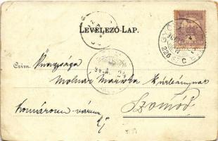 1900 Balatonfüred, Grand Hotel szálloda és fedett sétány, Wild Péter étterme. Köves és Boros kiadása...