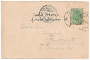 1901 Sinaia, castelul regal / Königl. Schloss / Királyi kastély / castle (apró szakadás / tiny tear)