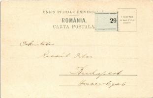 1903 Salutari din Romania / Romanian folklore, spinning women (EK)