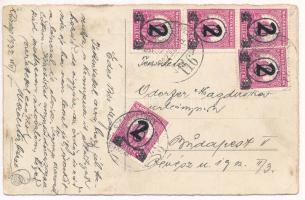 1932 Üdvözlet a Mikulástól! Krampusz és gyerekek / Saint Nicholas, Krampus and children. B & R 8...