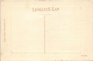 Selmecbánya, Banská Stiavnica; Szentháromság tér és szobor. Joerges 1910. / Trinity statue, square (...