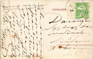 1914 Örsújfalu, Dunaörs, Duna-Újfalu, Nová Stráz (Komárom, Komárno); Dunai úszó vízi hajómalom (vízi...