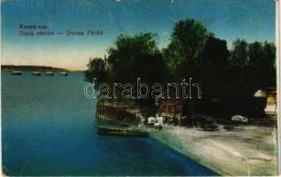 1917 Komárom, Komárnó; Duna és úszó vízi hajómalmok, hajómalom / Danube river and floating boat (ship) mills (kis szakadás / small tear)