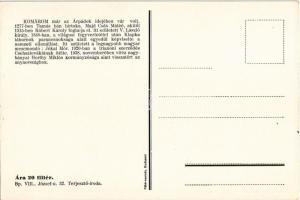 Komárom, Komárnó; Ez a magyarok földje! vár, irredenta művészlap címerrel. Fébé-nyomda / castle, Hun...