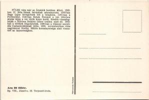 Fülek, Filakovo; Ez a magyarok földje! vár, irredenta művészlap címerrel. Fébé-nyomda / castle, Hung...