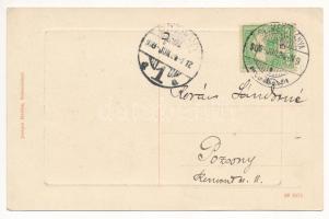 1909 Selmecbánya, Banská Stiavnica; Kálvária a háttérben. Joerges / calvary in the background (EK)