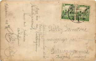 1918 Esztergom, osztrák-magyar katonák csoportképe / WWI K.u.k. military group photo, soldiers (fa)