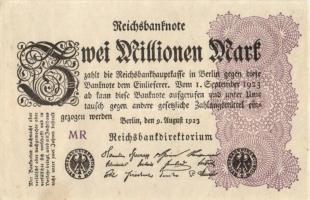 Német Birodalom / Weimari Köztársaság 1923. 2.000.000M (4x) T:I,I-