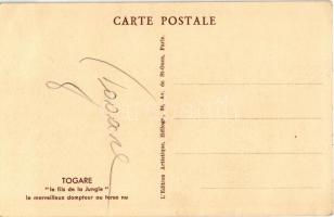 Togare, le Fils de la Jungle. Le Merveilleux Dompteur au Torse Nu / Georg Kulovits, oroszlán szelídí...