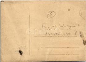 Szerencs, Cukorgyári tisztviselői lak, lovaskocsi, építkezés a háttérben. photo (12,5 x 9 cm) (fa)