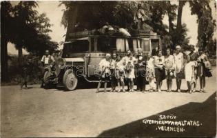 Velence, Székesfővárosi Gyermeknyaraltatás, Vereb-Kápolnásnyék-Székesfehérvár autóbusz. photo