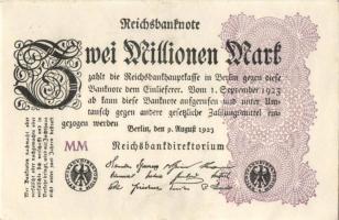 Német Birodalom / Weimari Köztársaság 1923. 2.000.000M (3x) T:I,I-