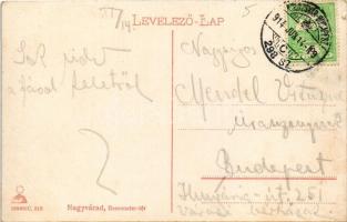 1914 Nagyvárad, Oradea; Bemeneter tér, Germánia életbiztosító, Valódi Havana szivarok, dohány és szi...