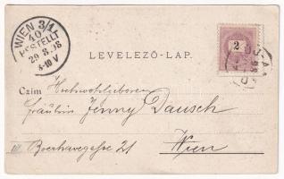 1898 (Vorläufer) Arad, Tornaverseny Aradon 1898. Líceum, Vértanú szobor, címer. Lith. Lengyel Lipót ...