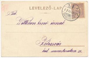 1900 Der Stolz der Familie. A. St. No. 222. / Zsidó család, gúnyrajz. Judaika / Jewish family, mocki...