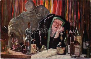 Alkohol / Alcohol. Wiener Kunst B.K.W.I. Nr. 2079. s: Hedwig Wollner (Rb)