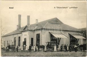 Arad, Dózsa-kenyér gyártelepe, iroda, áruszállító lovaskocsik / bread factory, office, horse carts (EK)