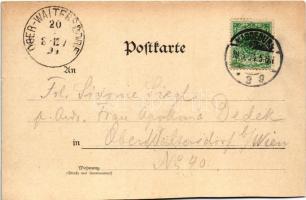 1894 (Vorläufer) Magdeburg, Der Breite Weg, Der Dom Südseite / street, cathedral. Louis Glaser Art N...