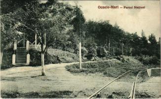 Ocnele Mari (Valcea), Parcul Statiuni / park near the railway station (EK)