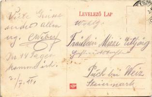 1911 Pöstyén-fürdő, Kúpele Piestany; pellengér (szégyenfa) a Vásár téren / Pranger / pillory (Rb)