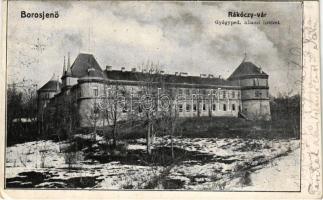 1912 Borosjenő, Borosineu, Ineu; Rákóczi vár télen, Gyógypedagógiai állami intézet / castle in winter (EK)