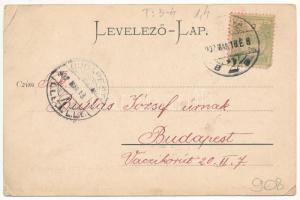 1902 Orsova, Dampfbad / gőzfürdő, üzlet. Hutterer G. / steam spa, shop (EK)