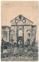 Zboró, Zborov; Első világháborúban lerombolt zsinagóga / WWI ruins of the demolished synagogue (EK)