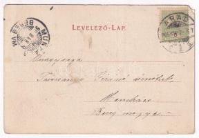 1905 Arad, Líceum. Bloch H. nyomdája kiadása / Lyceum / grammar school (EM)