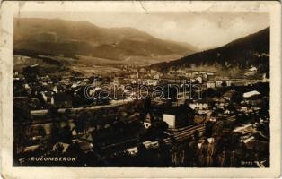 Rózsahegy, Ruzomberok; látkép vasútállomással / general view with railway station (szakadás / tear)