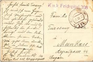 1917 Merano, Meran (Südtirol); Brixental / South Tyrolean folklore + "K.u.K. Feldspital 308&quo...