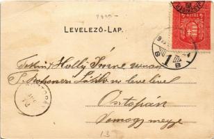 1905 Székesfehérvár, Nádor utca, üzletek. Melczer Nővérek kiadása (EB)